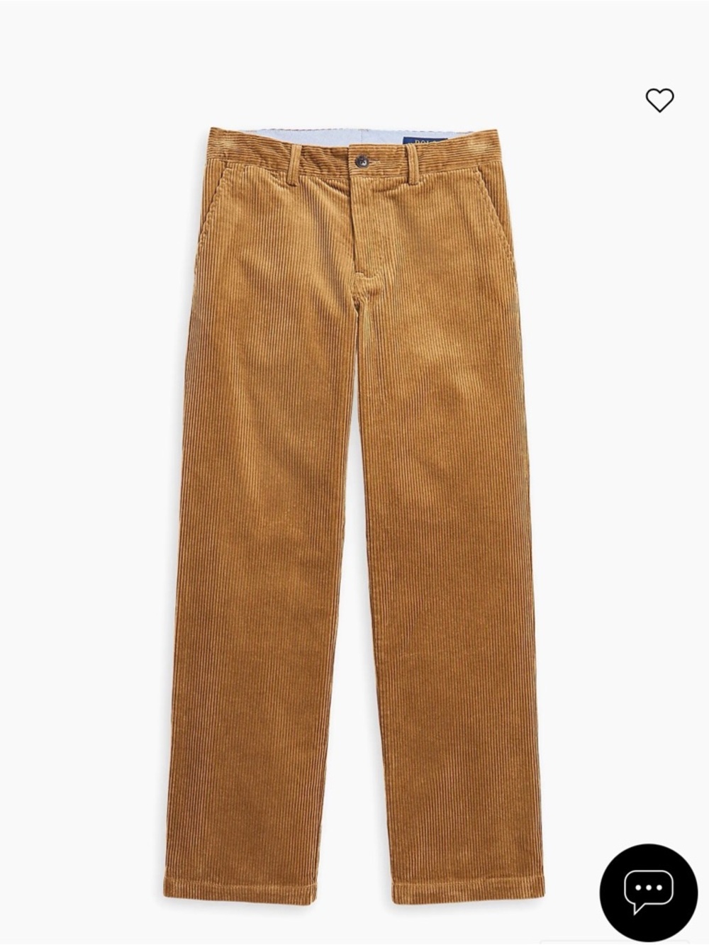 Boys Ralph Lauren Corduroy Pants in Camel